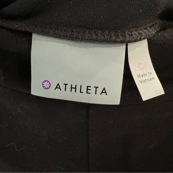 Athleta Luxe Ponte Legging with Faux Leather Trim XSP - Picture 5 of 8